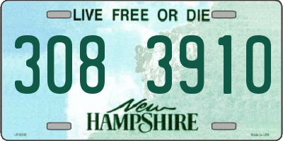 NH license plate 3083910