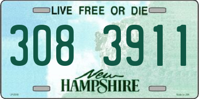 NH license plate 3083911