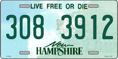 NH license plate 3083912
