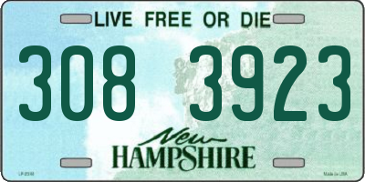 NH license plate 3083923