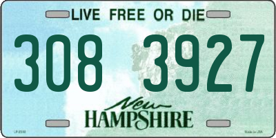 NH license plate 3083927