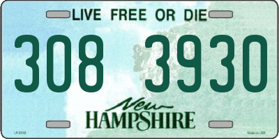 NH license plate 3083930