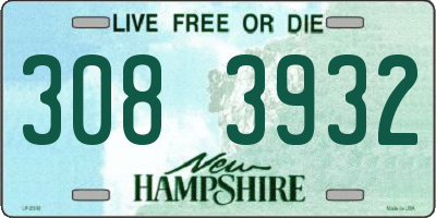 NH license plate 3083932