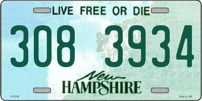 NH license plate 3083934