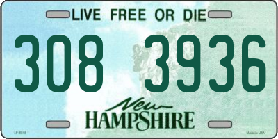 NH license plate 3083936