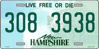 NH license plate 3083938