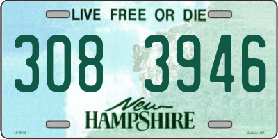 NH license plate 3083946