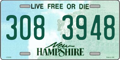 NH license plate 3083948