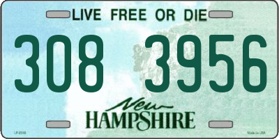 NH license plate 3083956