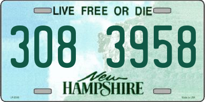 NH license plate 3083958