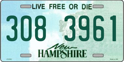 NH license plate 3083961
