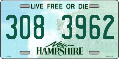 NH license plate 3083962