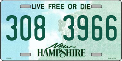 NH license plate 3083966