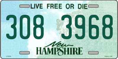 NH license plate 3083968