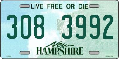 NH license plate 3083992