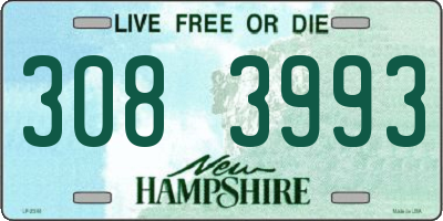 NH license plate 3083993