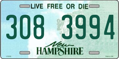 NH license plate 3083994