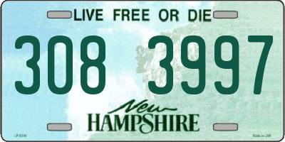 NH license plate 3083997