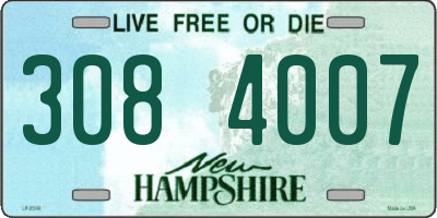 NH license plate 3084007