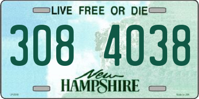 NH license plate 3084038