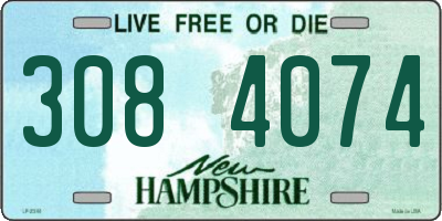 NH license plate 3084074