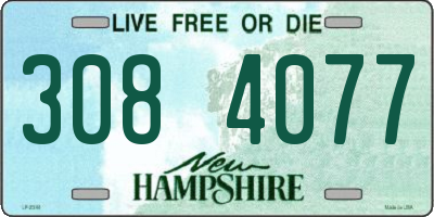NH license plate 3084077