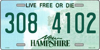 NH license plate 3084102