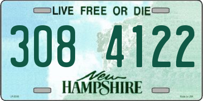 NH license plate 3084122