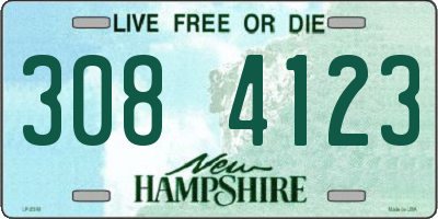 NH license plate 3084123