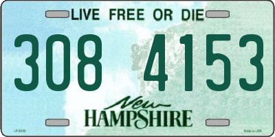 NH license plate 3084153
