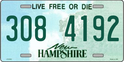 NH license plate 3084192