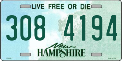 NH license plate 3084194