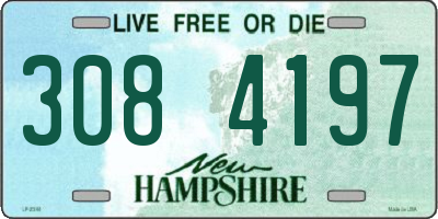NH license plate 3084197