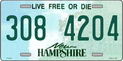 NH license plate 3084204