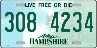 NH license plate 3084234