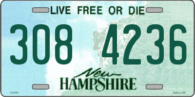 NH license plate 3084236