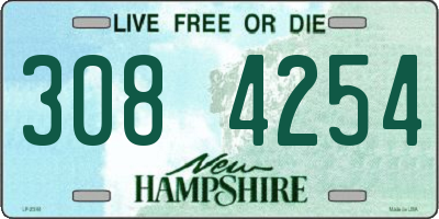 NH license plate 3084254