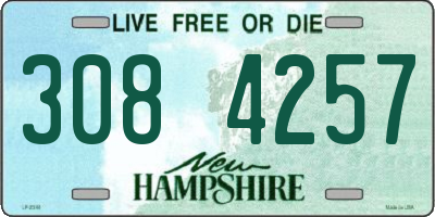 NH license plate 3084257