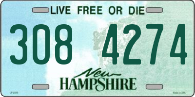 NH license plate 3084274