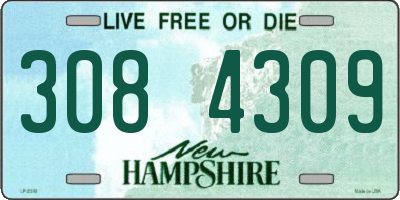 NH license plate 3084309