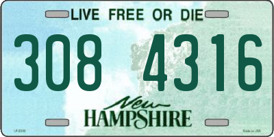 NH license plate 3084316