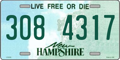 NH license plate 3084317