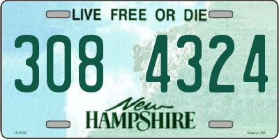 NH license plate 3084324