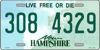 NH license plate 3084329
