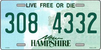 NH license plate 3084332
