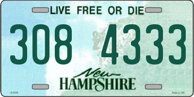 NH license plate 3084333