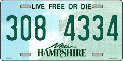NH license plate 3084334