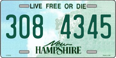 NH license plate 3084345
