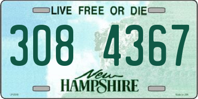 NH license plate 3084367