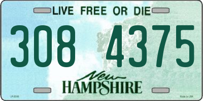 NH license plate 3084375